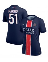 Paris Saint-Germain Willian Pacho #51 Domácí Dres pro Dámské 2024-25 Krátký Rukáv